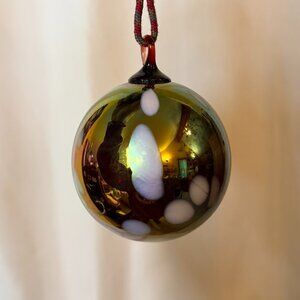 Vintage Glass Ball Christmas Ornament